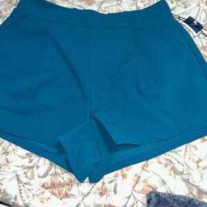 Sincerely Jules Teal High Waist Shorts